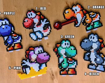 アイロンビーズで作ったヨッシー WITH STAND、パーラー、任天堂、SNES