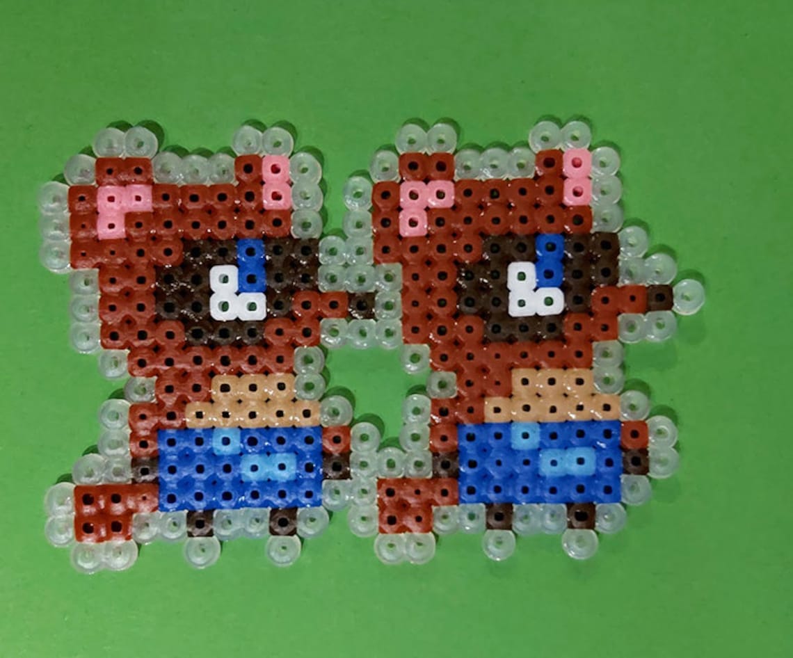 Animal Crossing Characters from Ironing Beads Tom Nook Etsy