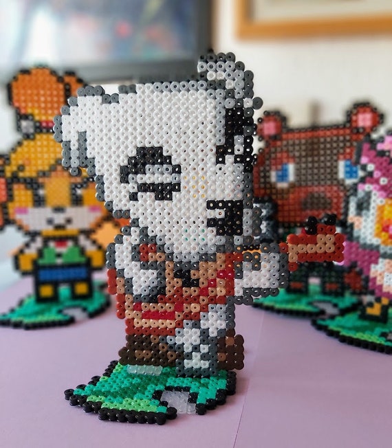 Animal Crossing Characters Made From Perler Beads, K.K. Slider