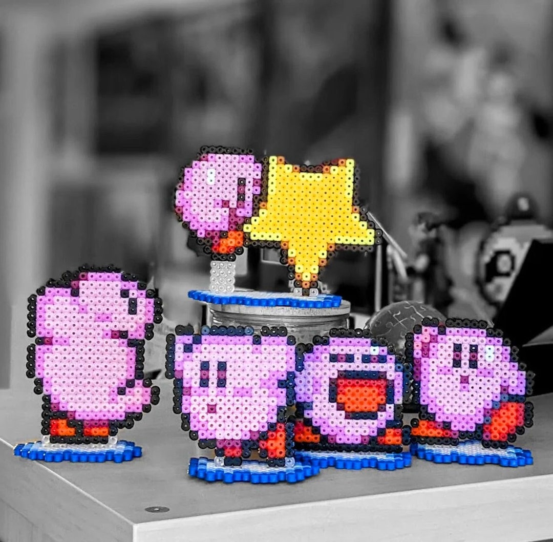アイロンビーズで作ったカービィ、パーラー、任天堂、SNES