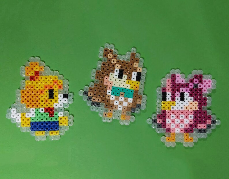 Animal Crossing Characters from Ironing Beads Tom Nook Etsy
