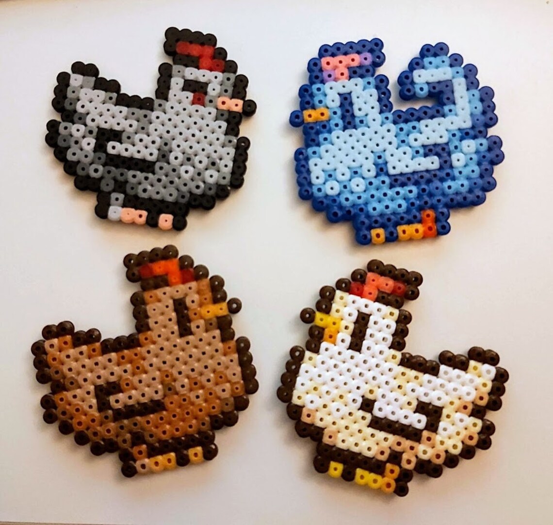 Stardew Valley Chicken Etsy Perler Bead Art Perler Be vrogue.co