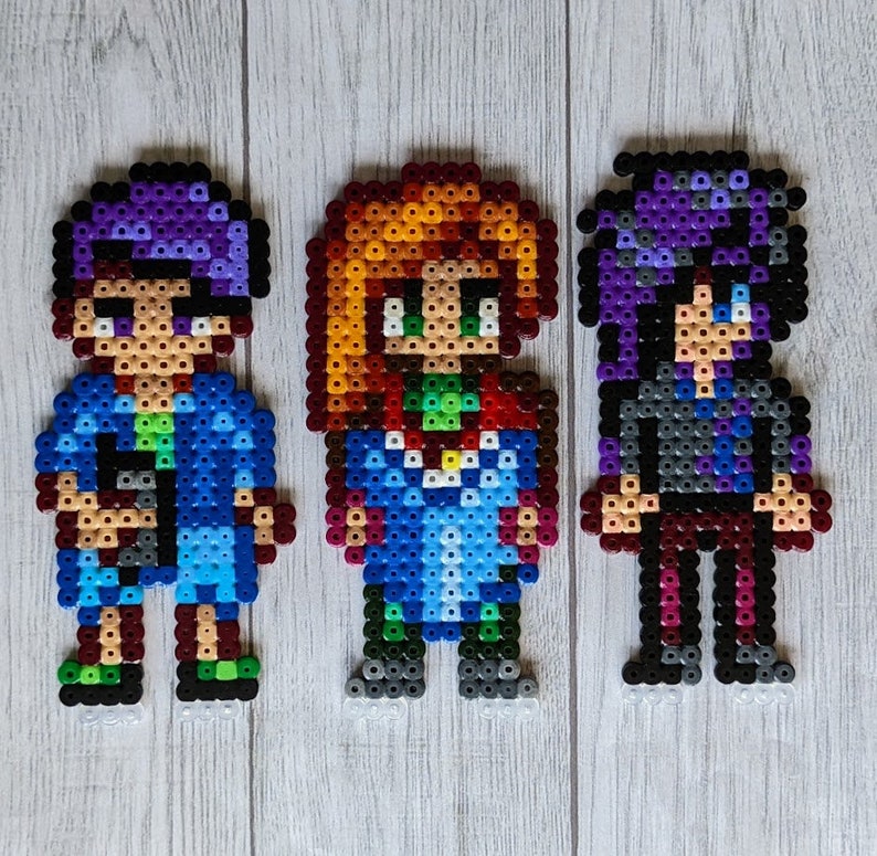 Bachelors / Boyfriends / Spouses from Stardew Valley from Bügelperlen, Perler, Magnets, Stands, Harvey Shane Elliott Sebastian Sam Alex image 3