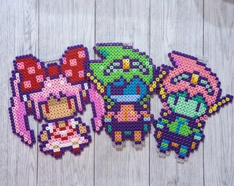 Omori Spaceheart (Sweetheart Captain Spaceboy) from perler beads, Perler Videogames, Aubrey, Kel, Hero, Sunny, Basil, Mari, Hama, Artkal, Capt