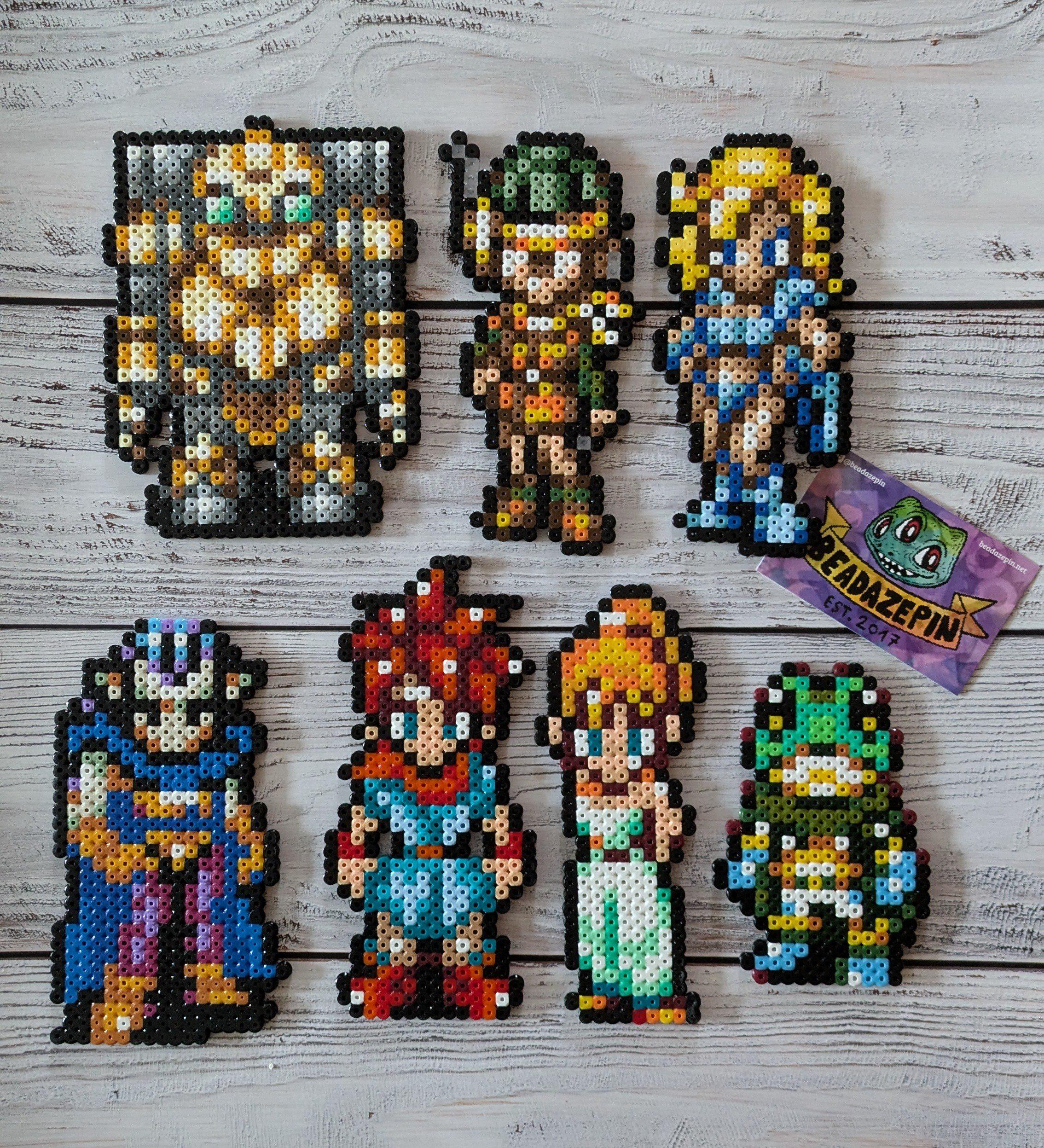 アイロンビーズで作ったクロノトリガーのキャラクター、任天堂