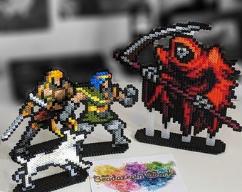 VAMPIRE SURVIVORS characters made of iron beads, Perler, Artkal, Fuse Beads