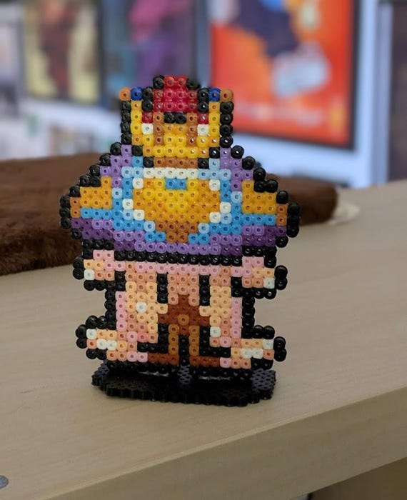 Secret of Mana Npcs Characters Made From Iron-on Beads / Made Out