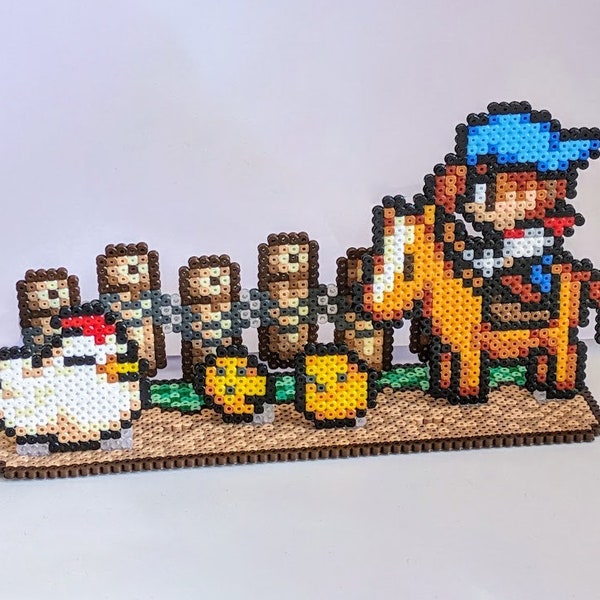 Harvest Moon SNES Diorama aus Bügelperlen, Perler, 3D, Hama, Artkal, Super Nintendo