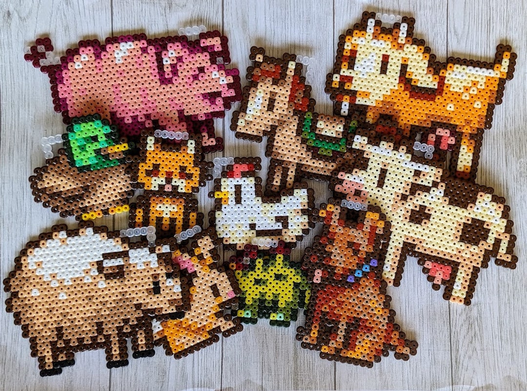 Perler Beads Stardew Valley Animals Grey Cat Stardew Valley Perler