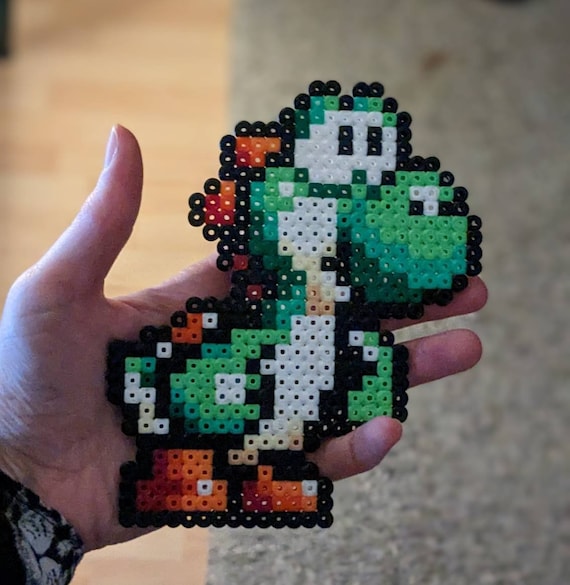 アイロンビーズで作ったヨッシー WITH MAGNET、パーラー、任天堂、SNES