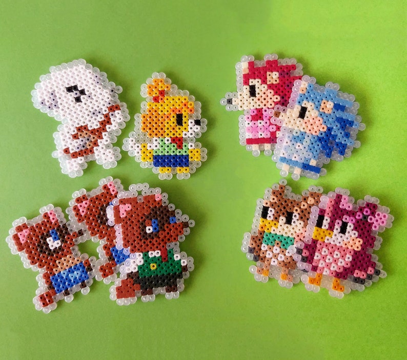 Animal Crossing Characters from Ironing Beads Tom Nook Etsy