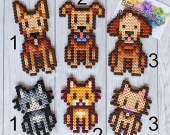 Pets / Pets made from Stardew Valley beads, Perler, Pixelart, Pixel, Dogs, Cats, Katzen, Hunde