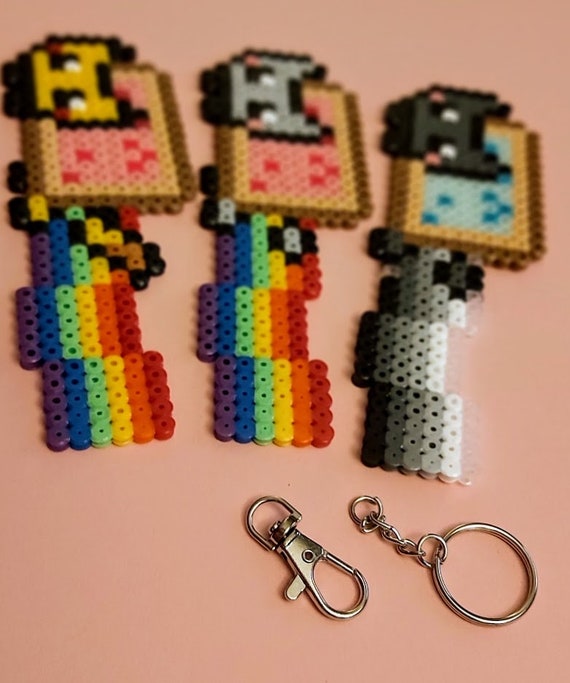 nyan cat keychain