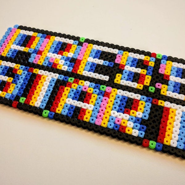 PRESS START from Bügelperlen, Perler, Nintendo, Videogames, Retro, Trippy, Sega, Sony, Playstation, XBox, SNES, Sign, Kandi, Rave