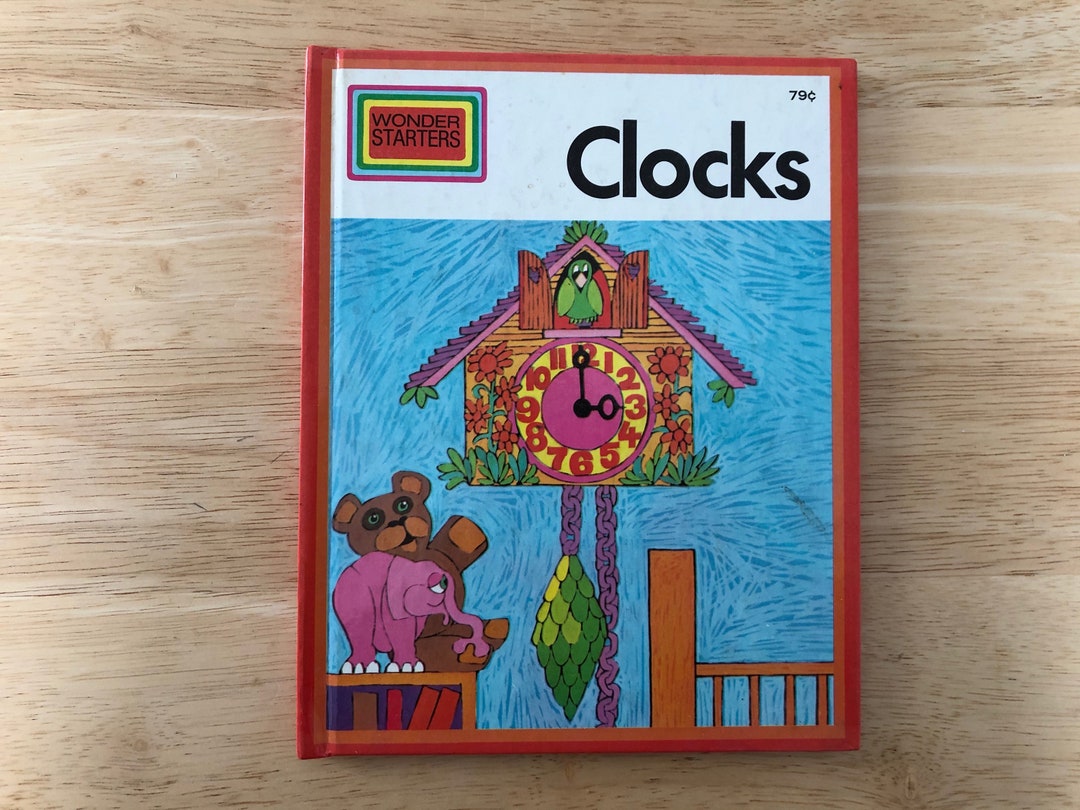 1973 Vintage Book clocks A Wonder Book Etsy