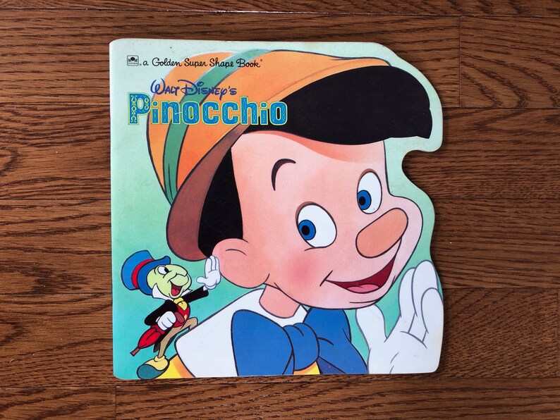 Walt Disneys Pinocchio Vintage 1988 Softcover Etsy
