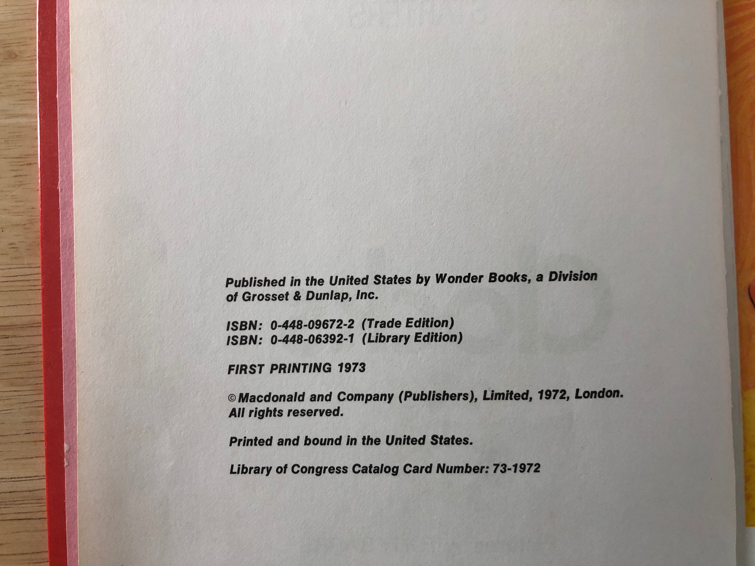 1973 Vintage Book clocks A Wonder Book Etsy