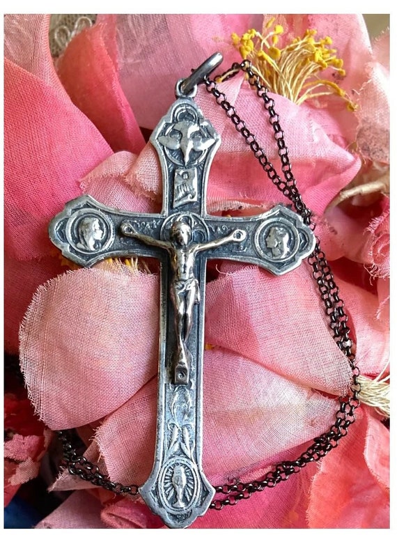 Antique Spanish Silver Crucifix