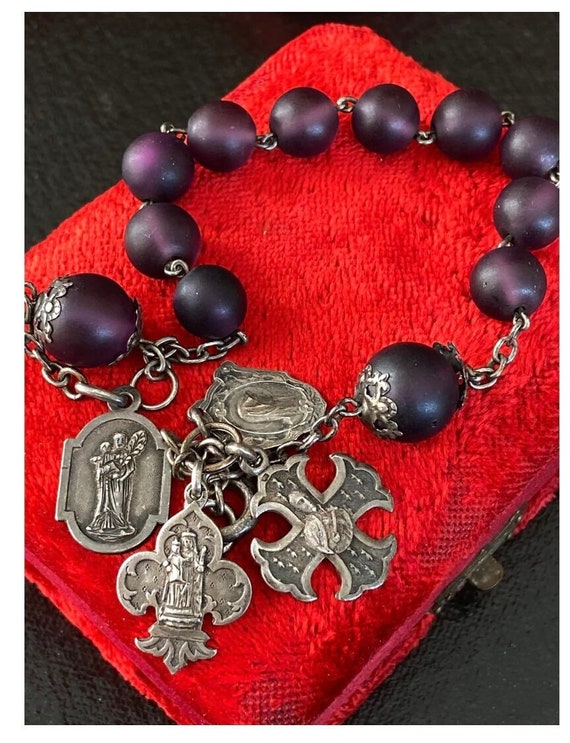 French Rosary Bracelet with Holy Medals