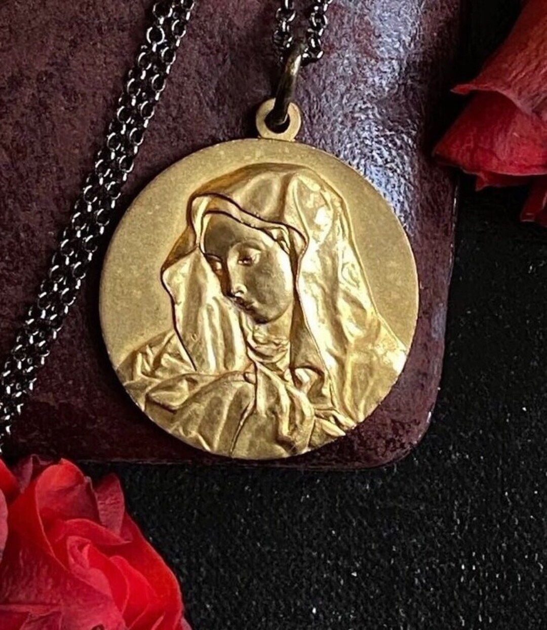 Vintage Our Lady of Sorrows Medal - Etsy