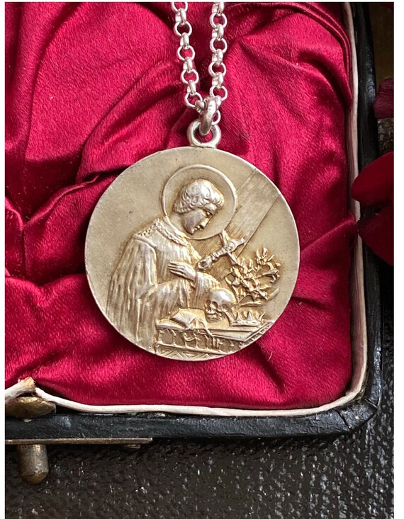Antique Saint Aloysius de Gonzaga Medal - Gem