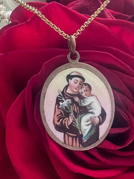 St anthony of padua pendant Clearance