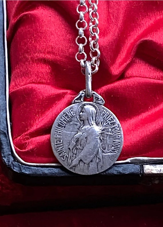 Antique French Saint Philomena Medal