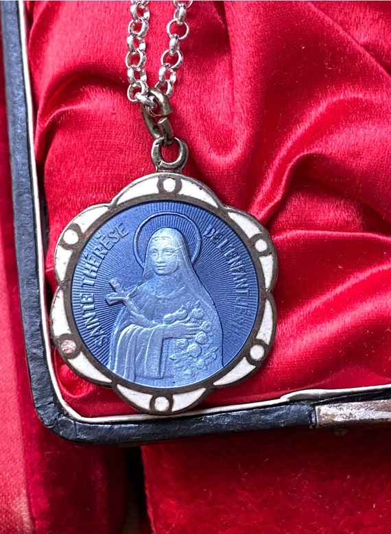 Antique French Saint Therese Medal