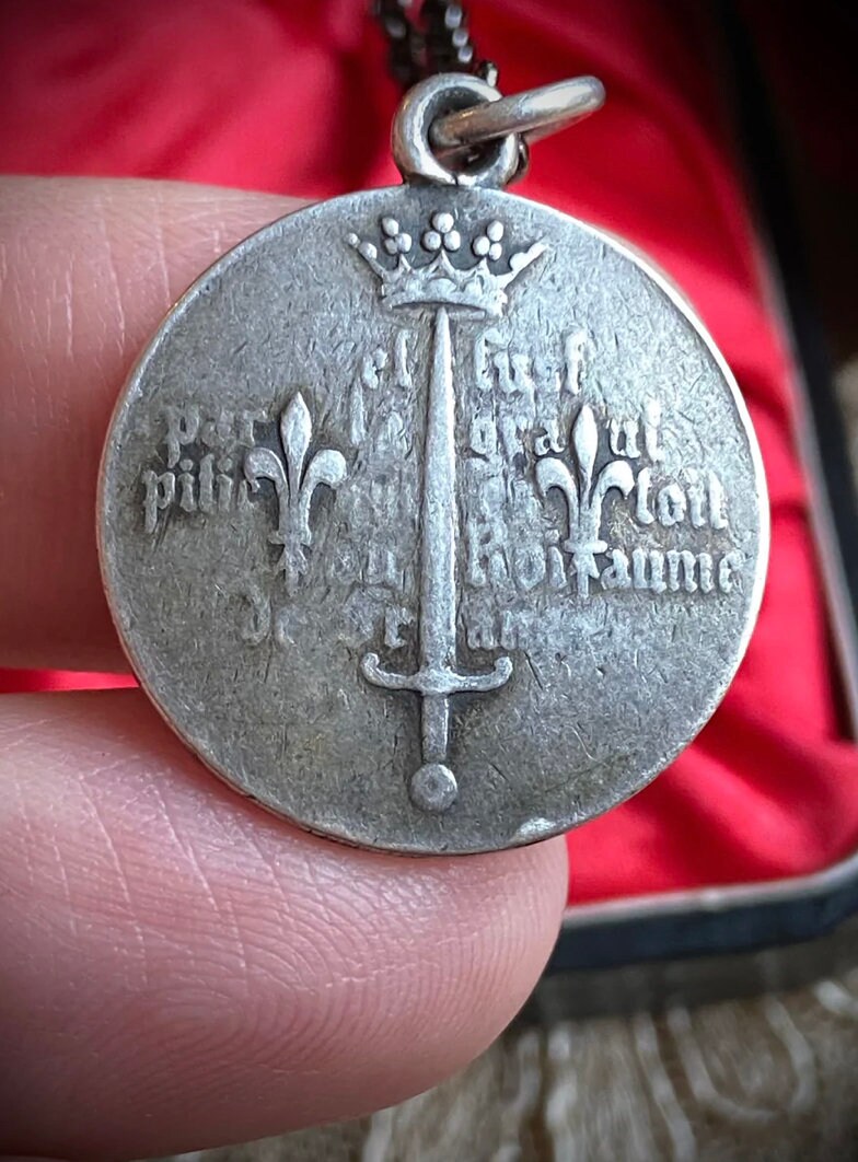 Antique French Saint Joan of Arc Medal - Etsy