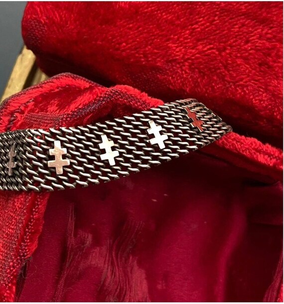 Antique French Cross of Lorraine Bracelet Gem