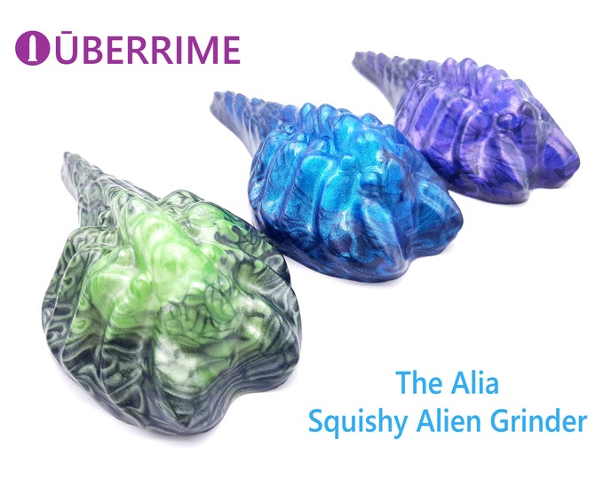 The Alia - Alien Grinder - Platinum Silicone Grinder