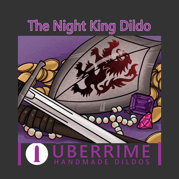Fantasy Dildo - Night King Fantasy Dildo - Custom Made to Order - Platinum Silicone Dildo - Mature