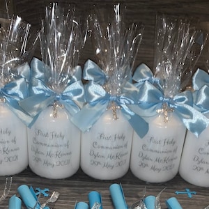 Personalised Candle Favour, First Holy Communion Candle, Baby Shower Candle, Candle Favours