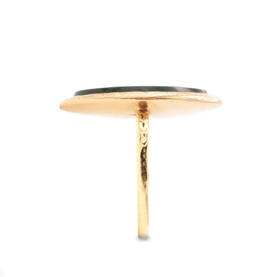 Antique 18 Karat Yellow Gold Ring Bezel Set with … - image 2