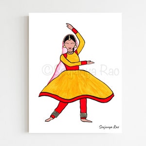 Kathak art, Kathak, Kathak dancer print, Indian dance, Indian art, Indian Paintings, Home Decor, Wall Art, Dancer painting