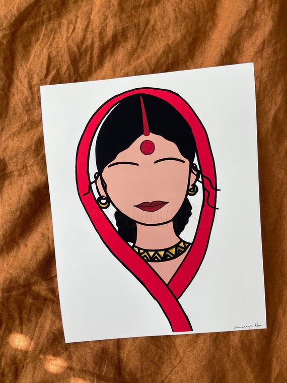 Bengali Art Bengali Woman Bengali Minimal Art Indian Art - Etsy Bengali Art Bengali Woman Bengali Minimal Art Indian Art - Etsy