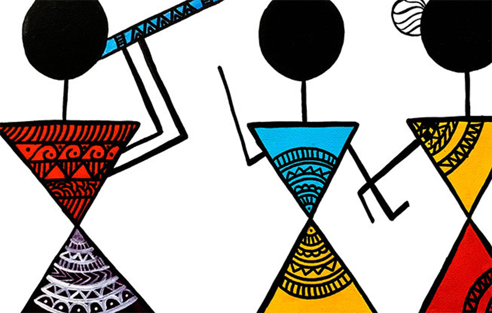 Living Room Wall Art Living Room Wall Prints Warli Art Etsy Canada