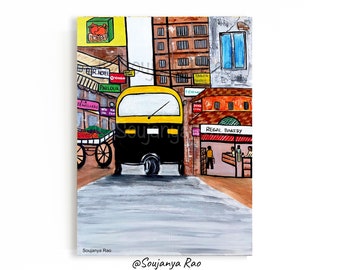 Autorickshaw painting, Indian painting,Indian art, Mumbai painting, Kolkata painting,South asian art, Auto Rickshaw, Contemporary indian art