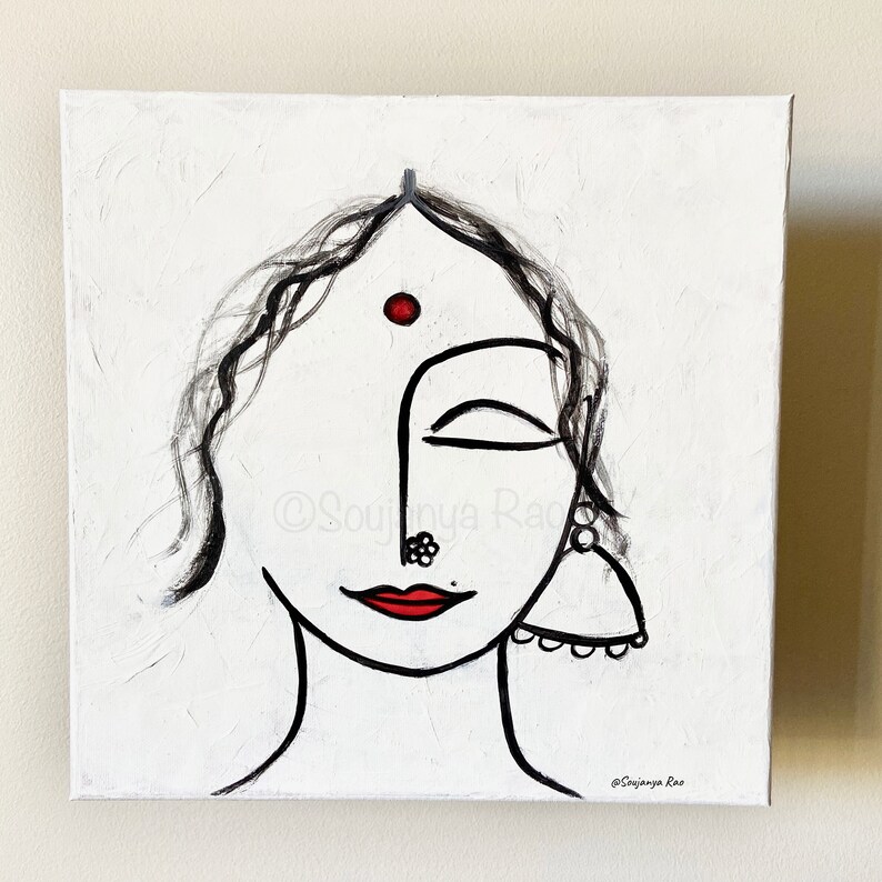 Minimal face art minimalist face art minimalist line art Etsy