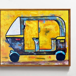 Abstrakte indische Kunst, abstrakte Kunst, Tuk Tuk, Moderne indische Kunst, Südasiatische Kunst, India, Indian Dekor, Tuk Tuk