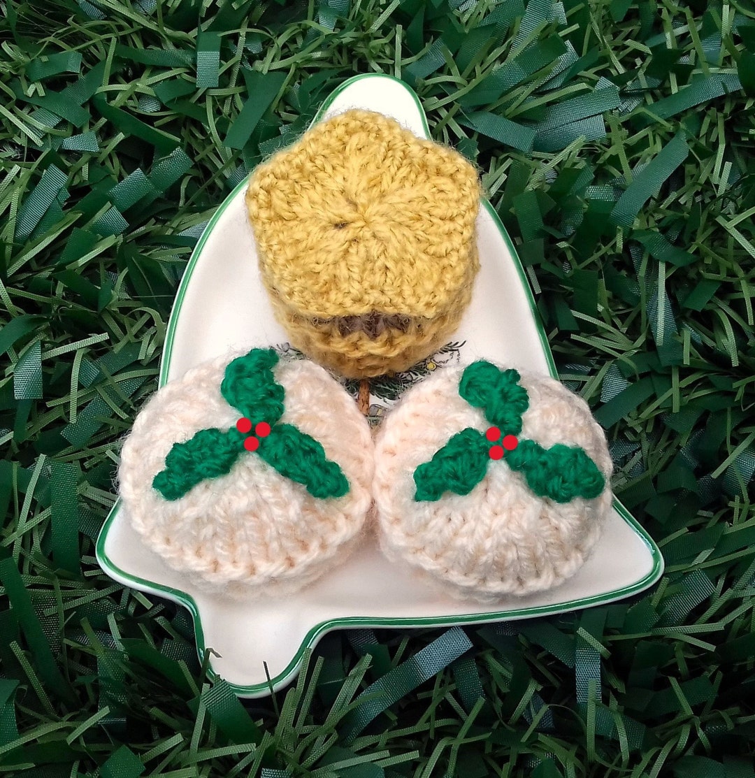 Mince Pies Ferrero Rocher Cover Knitting Pattern, Christmas Knitting