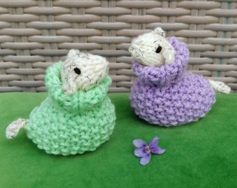 NEW - Sheep in Jumpers Creme Egg Covers Knitting Pattern, Easter Knitting Patterns Toys, Knitted Lamb Easter Egg Cosy, Chocolate Favours