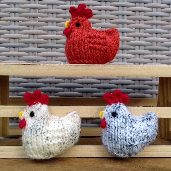 Chickens Creme Egg Covers Knitting Pattern, Easter Knitting Patterns Toys, Knitted Easter Egg Cosy Easter Chick Egg Basket Chocolate Favours