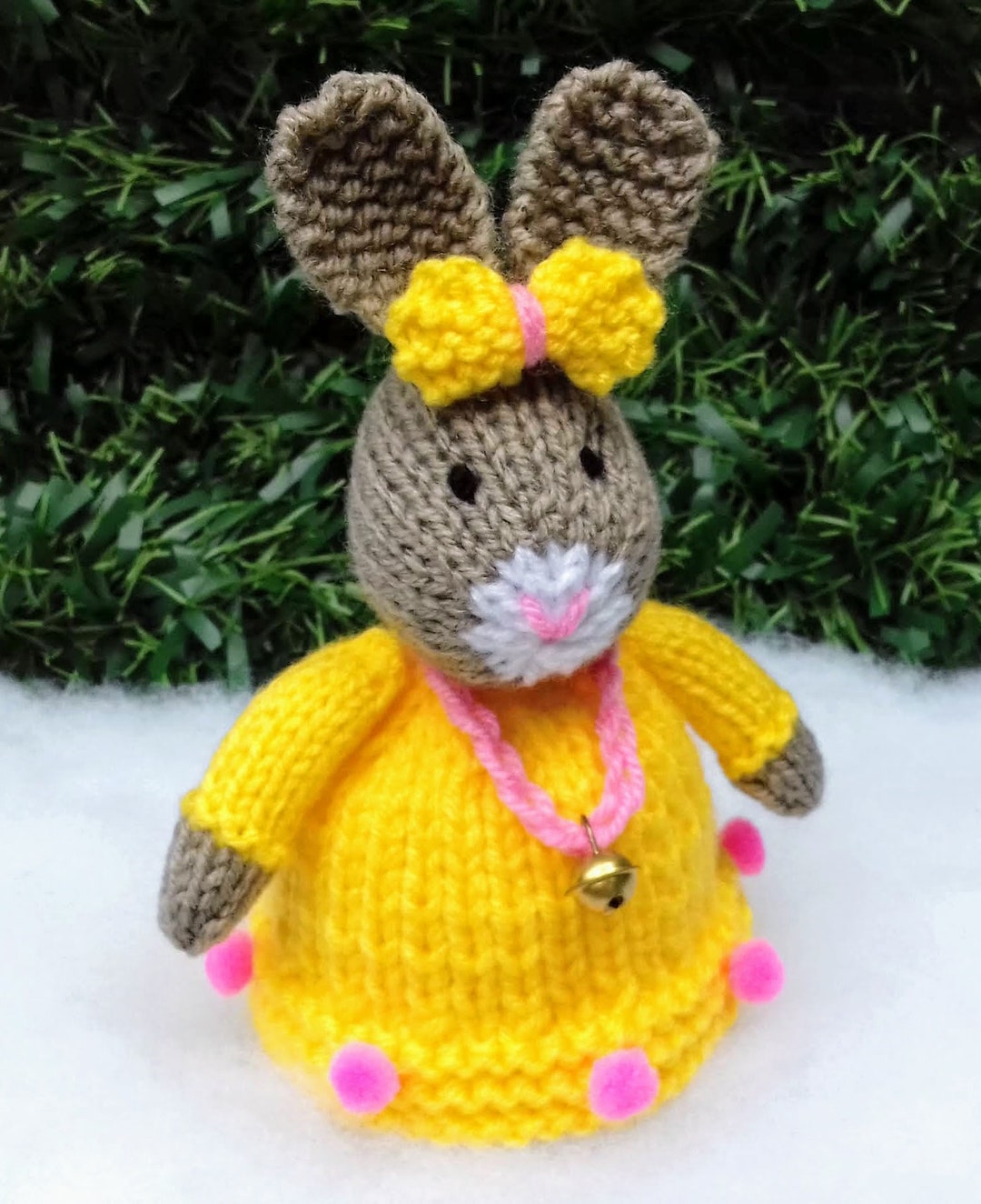 Belle Bunny Chocolate Orange Cover Knitting Pattern Easter Etsy