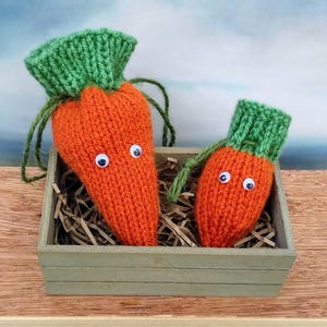 PDF KNITTING PATTERN Carrot Candy Cone & Creme Egg Cover, Easter Knitting Patterns Toys, Knitted Chocolate Treat Bags, Easter Bunny Egg Cosy