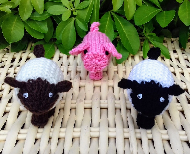 Sheep Pig Creme Egg Cover Knitting Pattern Easter Knitting Etsy UK