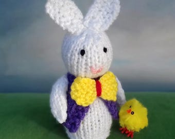 PDF KNITTING PATTERN Easter Bunny Creme Egg Cover, Easter Knitting Patterns Toys, Knitted Rabbit Easter Egg Cosy