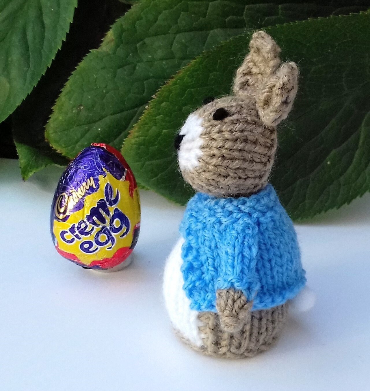 Rabbit Creme Egg Cover Knitting Pattern Easter Bunny Knitting Etsy UK