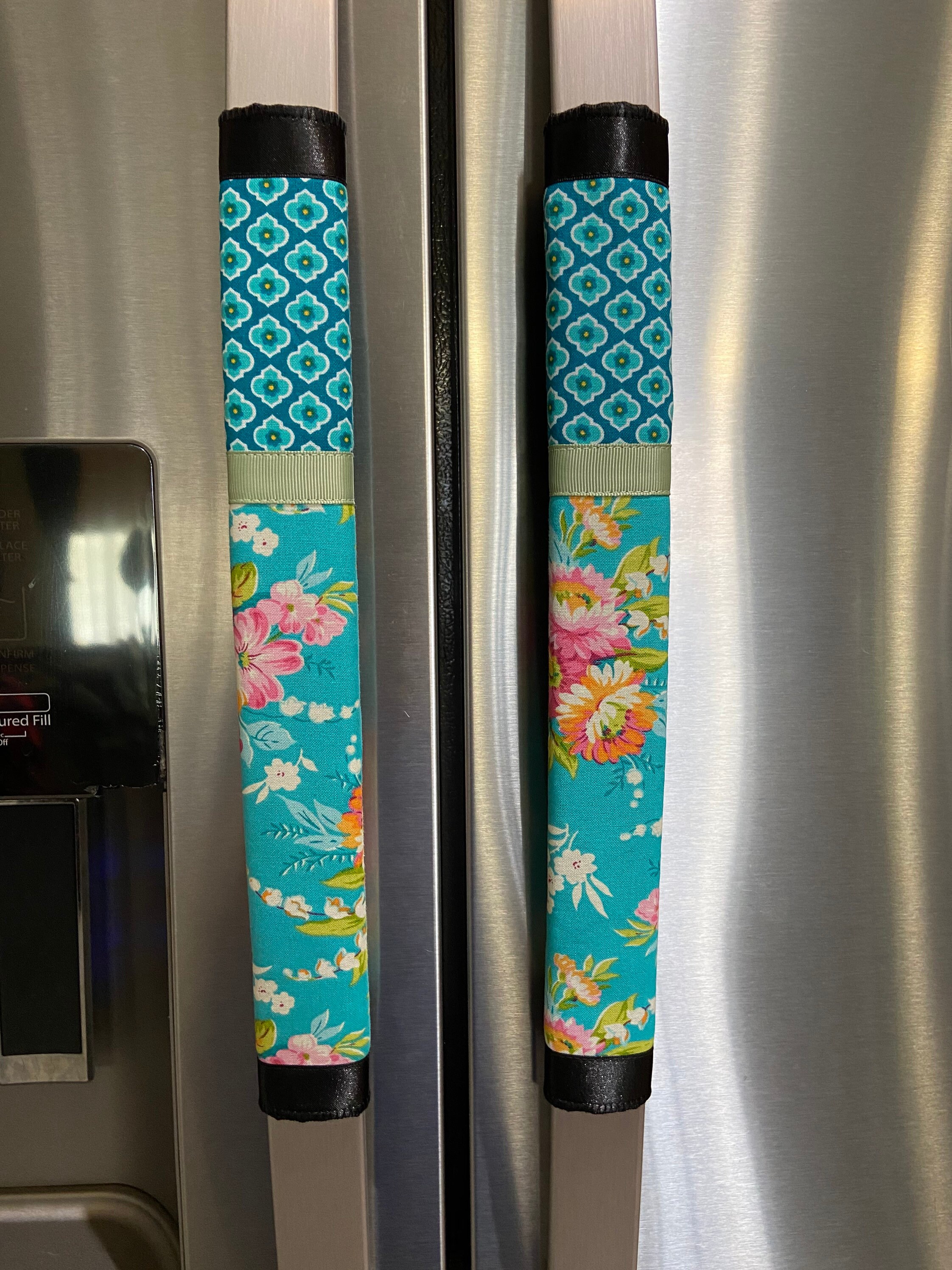 Refrigerator Door Handle Covers Set of Four Vintage Spring | Etsy