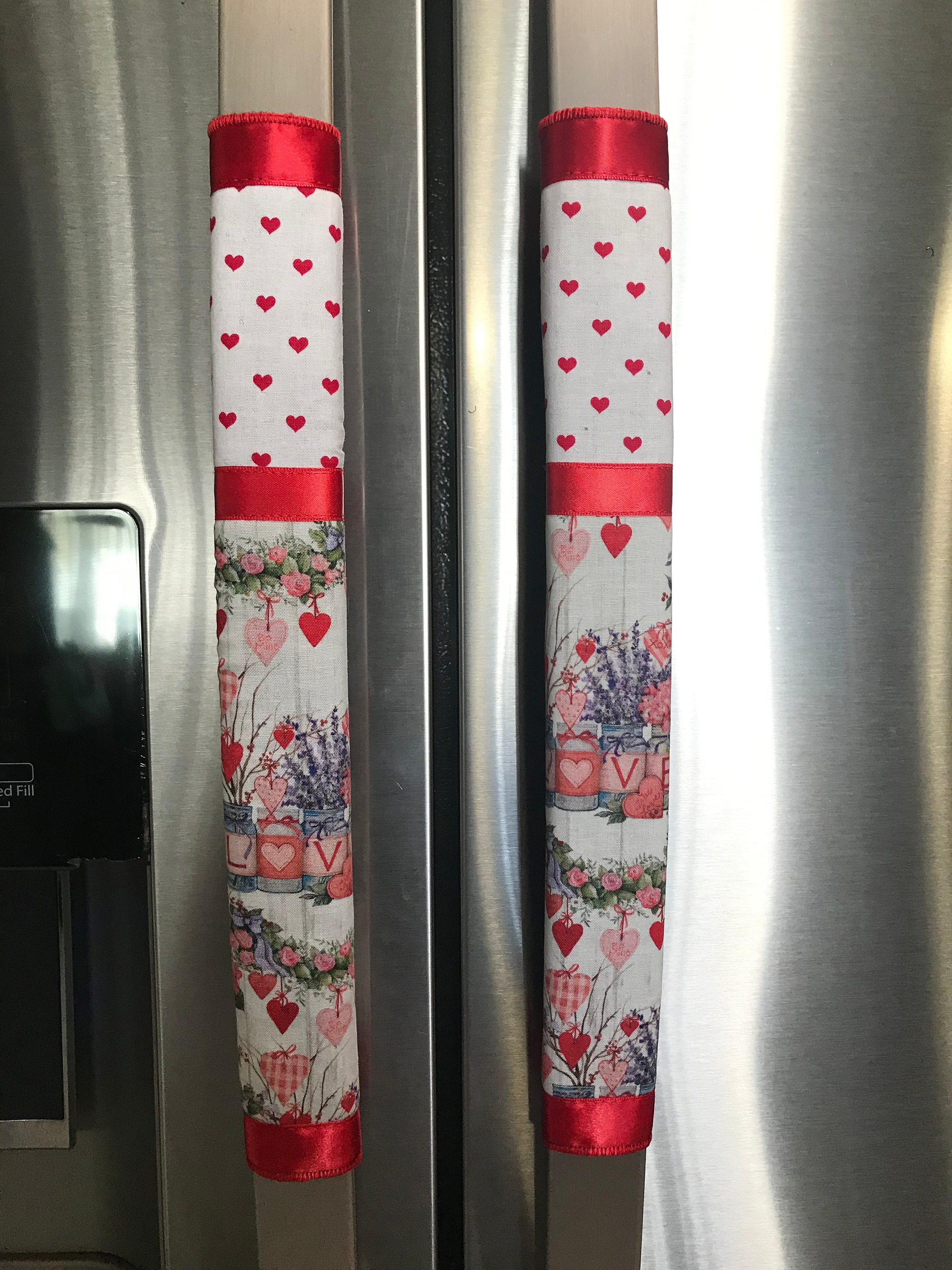 Refrigerator Door Handle Covers Set of Four to My Love Theme Etsy